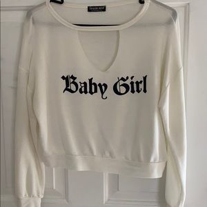 Cropped “BABY GIRL”